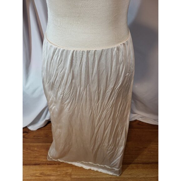 Vintage OLGA Full Slip underwire Bra 34DD  vintage style 34319 Beige Nude Lace L - Picture 4 of 8